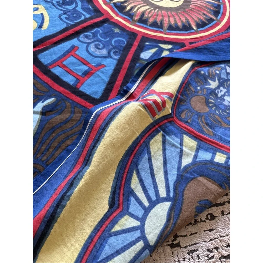 Zodiac Clockwork Tapestry Boho Tapestry Wall Hanging Sun Moon Decor` 60”x90”